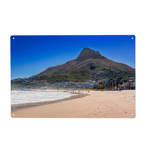 Metall Poster "Camps Bay" artboxONE - Städte,Natur,Reise / Afrika