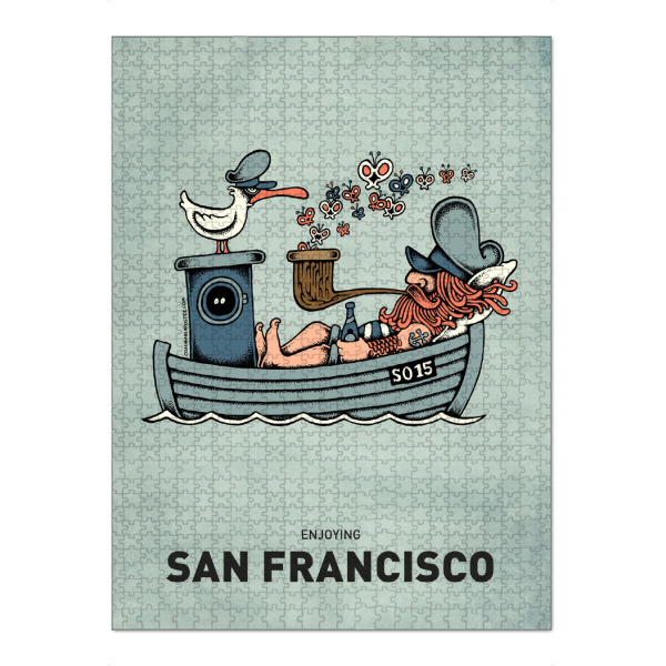 Puzzle Ravensburger "San Francisco Butterfly Ship" artboxONE - Städte,Städte / San Francisco