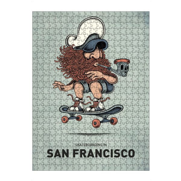 artboxONE Puzzle "San Francisco Skateboard" artboxONE - Reise,Streetart,Städte / San Francisco,Lustig