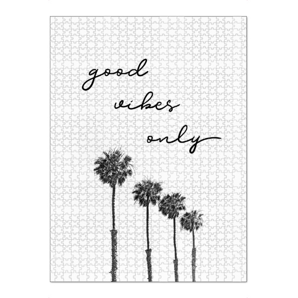Puzzle Ravensburger "Palmen | good vibes only" artboxONE - Typografie,Reise / Strand und Meer
