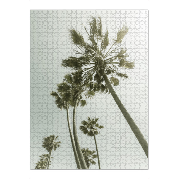 Puzzle Ravensburger "Vintage Palmenidylle mit Sonne" artboxONE - Natur,Reise / Strand und Meer