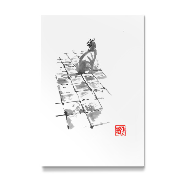 Galerie-Print "Cat on tarrace" 30x20 cm artboxONE