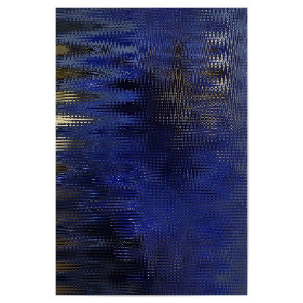 Poster 30x20 cm "Blau Welle I" artboxONE - Abstrakt - Resumo,Azul,Pantone 2020,Modern,Blue,Blau,Abstract,Abstrakt,Welle,Wave