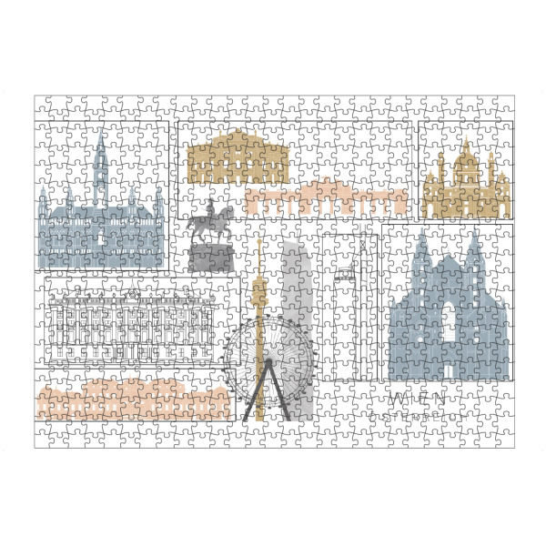 artboxONE Puzzle "Vienna skyline earth" artboxONE - Städte,Reise,Architektur,Städte / Wien