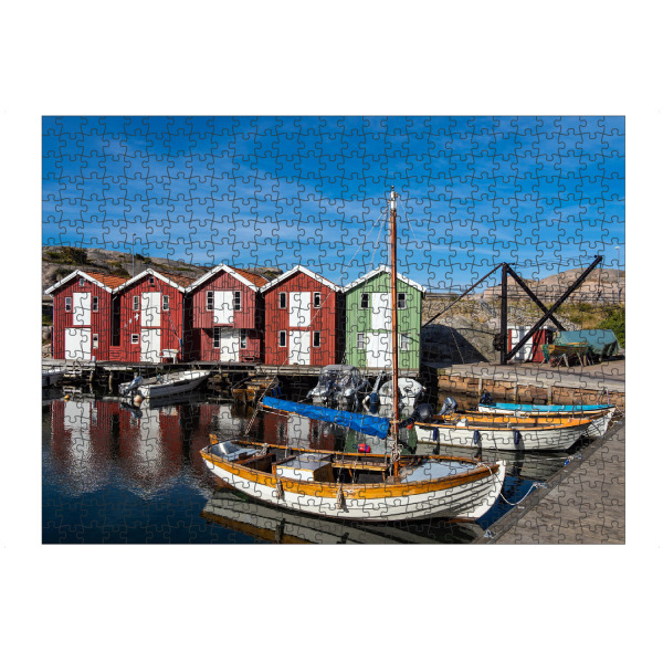artboxONE Puzzle "Boote in Smögen in Schweden" artboxONE - Natur,Reise,Architektur,Reise / Länder