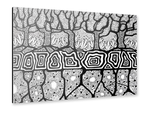 Alu-Dibond "TIKI WAENA – Der innere Garten" 30x20 cm artboxONE