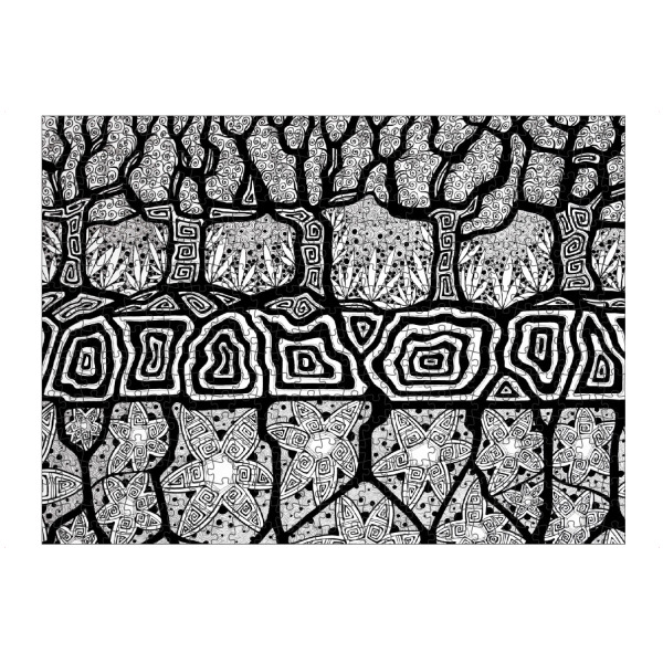 artboxONE Puzzle "TIKI WAENA – Der innere Garten" artboxONE - Natur,Abstrakt