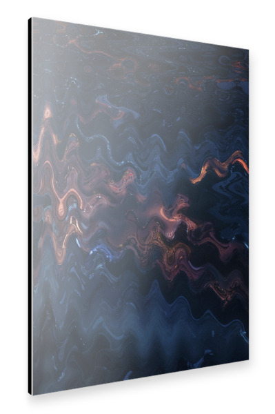 Alu-Dibond "Blaues Petroleum" 30x20 cm artboxONE