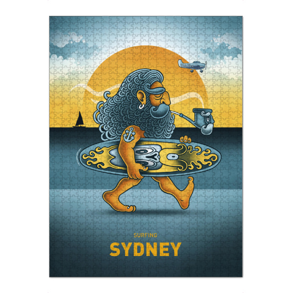 Puzzle Ravensburger "Sydney Surfer" artboxONE - Städte,Reise,Streetart,Städte / Sydney,Lustig