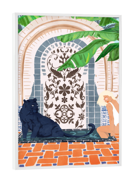 Poster mit weißem Rahmen "Frienaissance" artboxONE - Tiere,Menschen