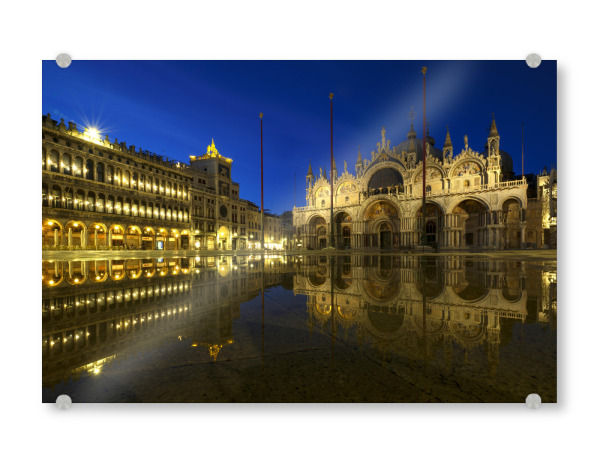 Acrylglasbild "Abends am Markusplatz" artboxONE - Städte,Architektur,Städte / Venedig