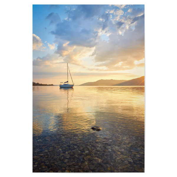 Poster 30x20 cm "Malerischer Attersee" artboxONE - Natur,Reise,Reise / Strand und Meer,Reise / Länder