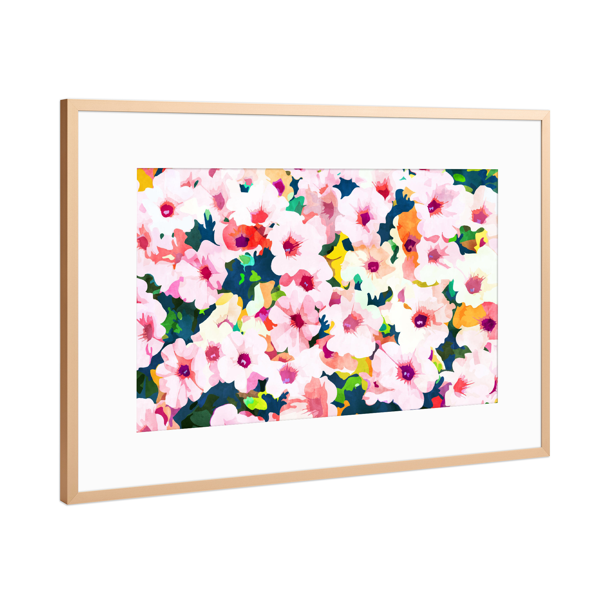 Poster mit Rahmen Kupfer "Summer Meadow" artboxONE - Natur,Floral