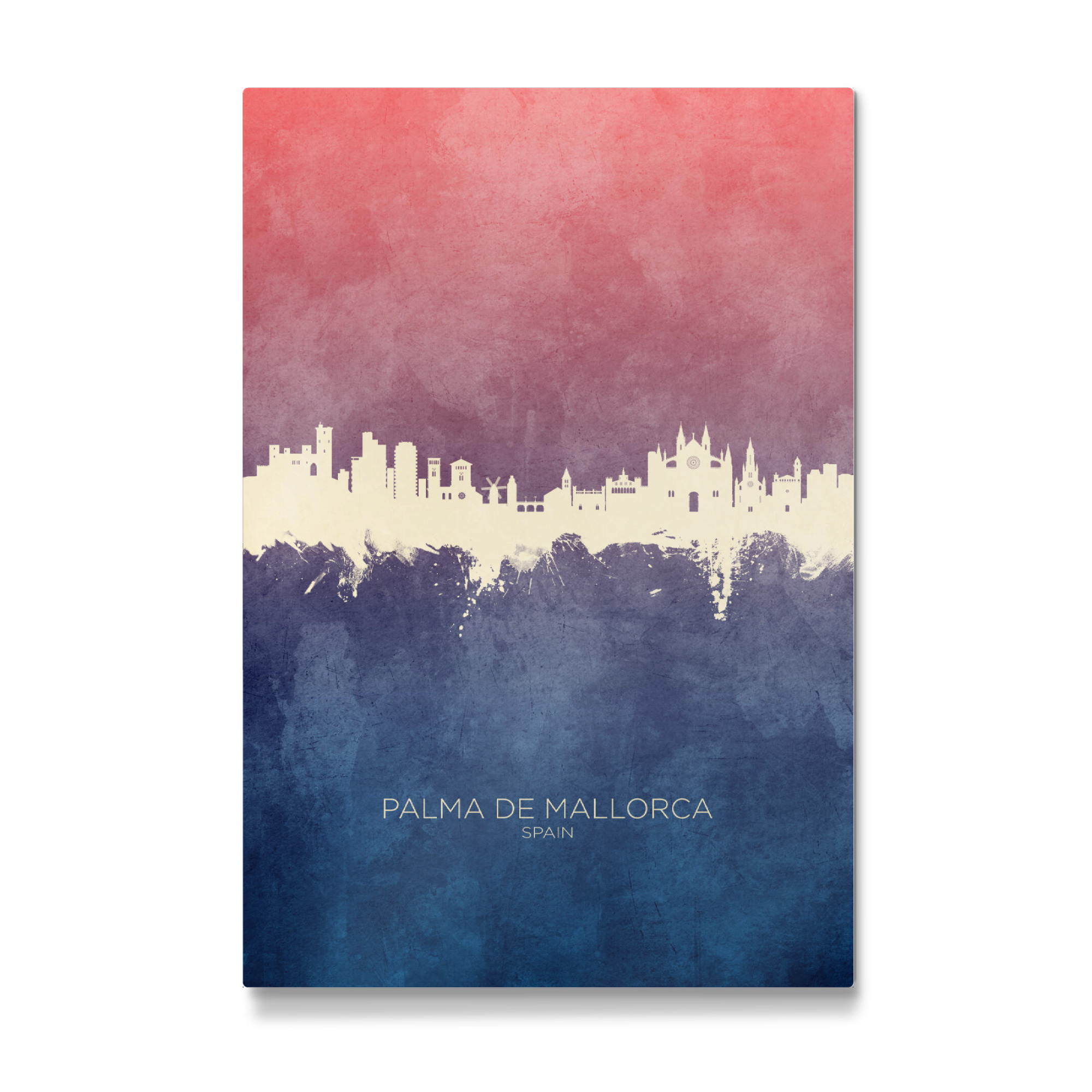 Galerie-Print "Palma de Mallorca Skyline BlueRose" 75x50 cm artboxONE