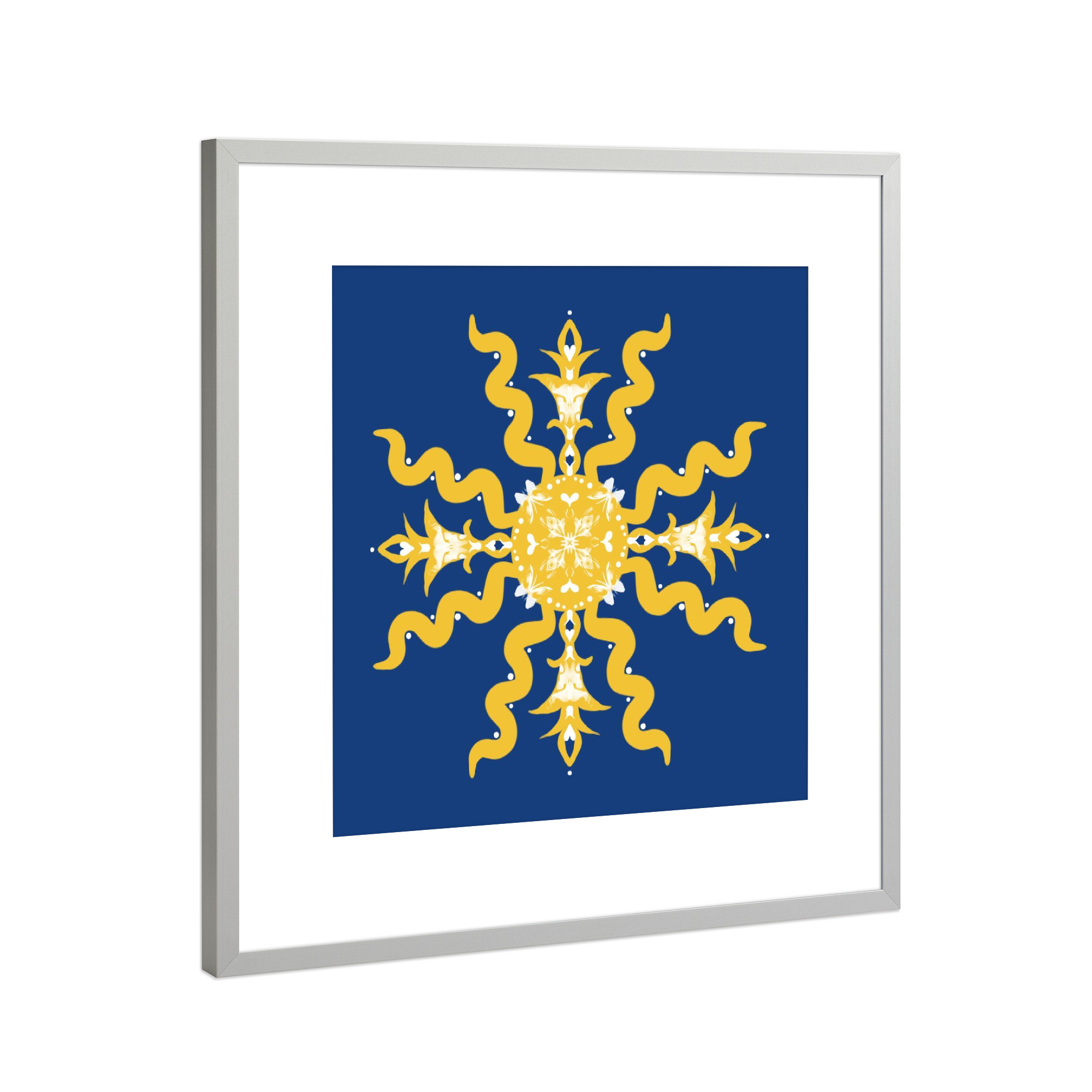 Poster mit Rahmen Silber "Sommer-Sonne-Sonnenschein" artboxONE - Natur,Abstrakt
