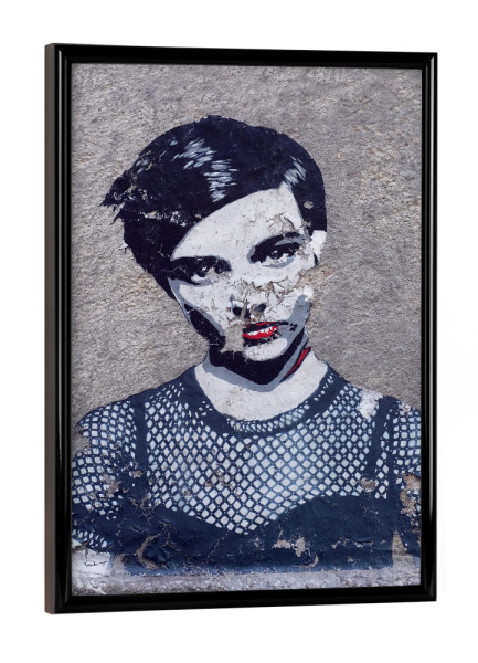 Poster mit schwarzem Rahmen "Girl from Berlin" artboxONE - Städte / Berlin,Reise,Abstrakt,Fashion,Fiktion