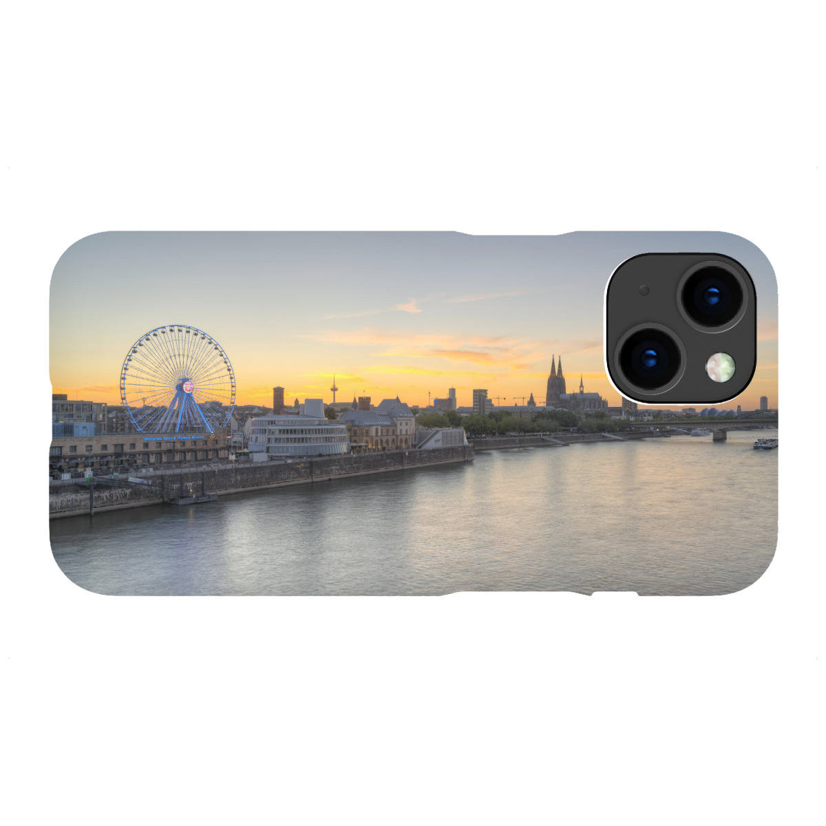 iPhone "Köln Skyline mit Riesenrad" Premium-Case Handyhülle artboxONE