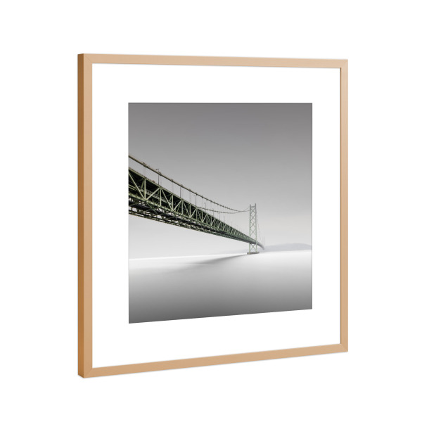 Poster mit Rahmen Kupfer "Akashi-Kaikyo-Bridge | Japan" artboxONE - Städte,Architektur,Reise / Strand und Meer,Reise / Asien,Städte / Tokio