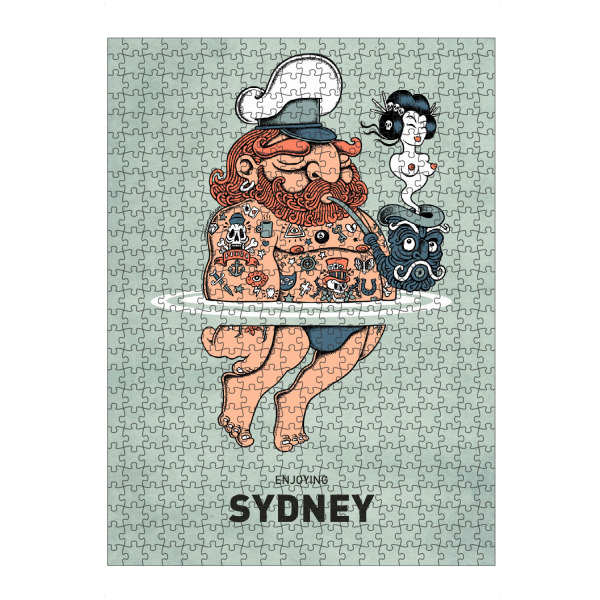 artboxONE Puzzle "Sydney Summer Sailor" artboxONE - Reise,Streetart,Städte / Sydney,Lustig