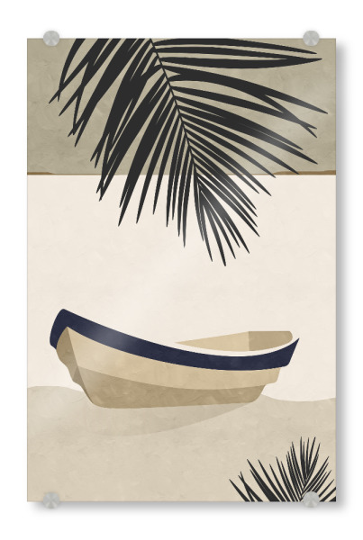 Acrylglasbild "Tropisches Boot" artboxONE - Natur,Reise / Strand und Meer