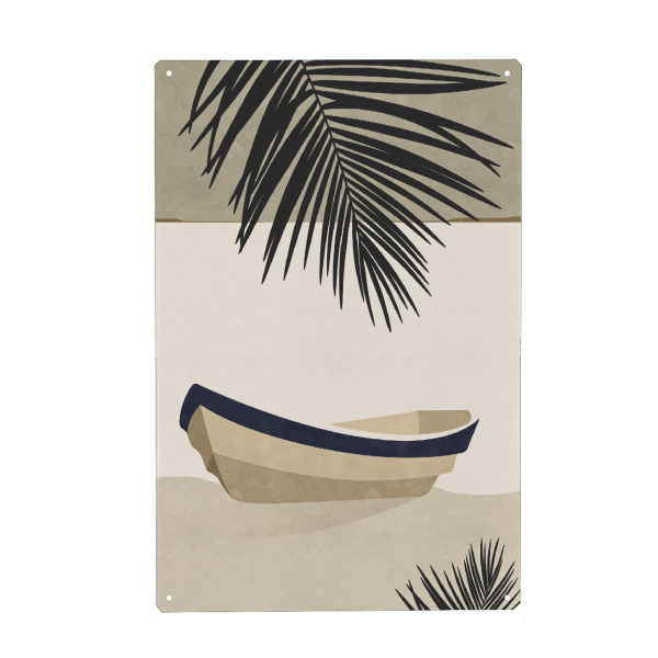 Holzbild "Tropisches Boot" artboxONE - Natur,Reise / Strand und Meer