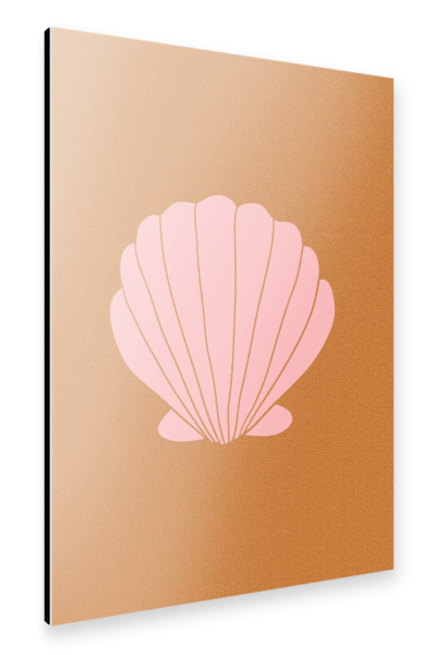 Alu-Dibond "Boho Clam Shell" 30x20 cm artboxONE
