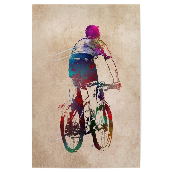 Poster "Mountain biker" artboxONE - Reise,Sport