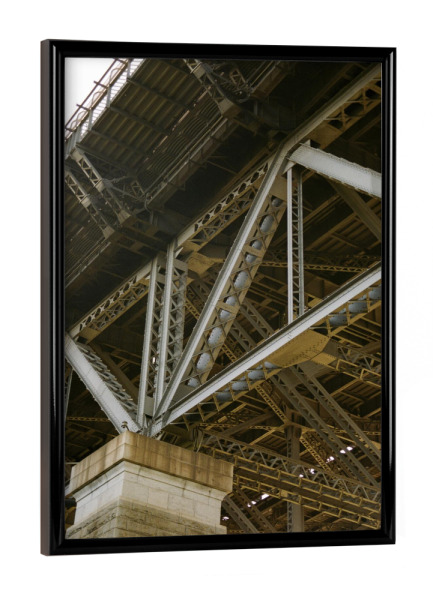 Poster mit schwarzem Rahmen "Harbour Bridge Closeup" artboxONE - Städte,Reise,Architektur,Städte / Sydney