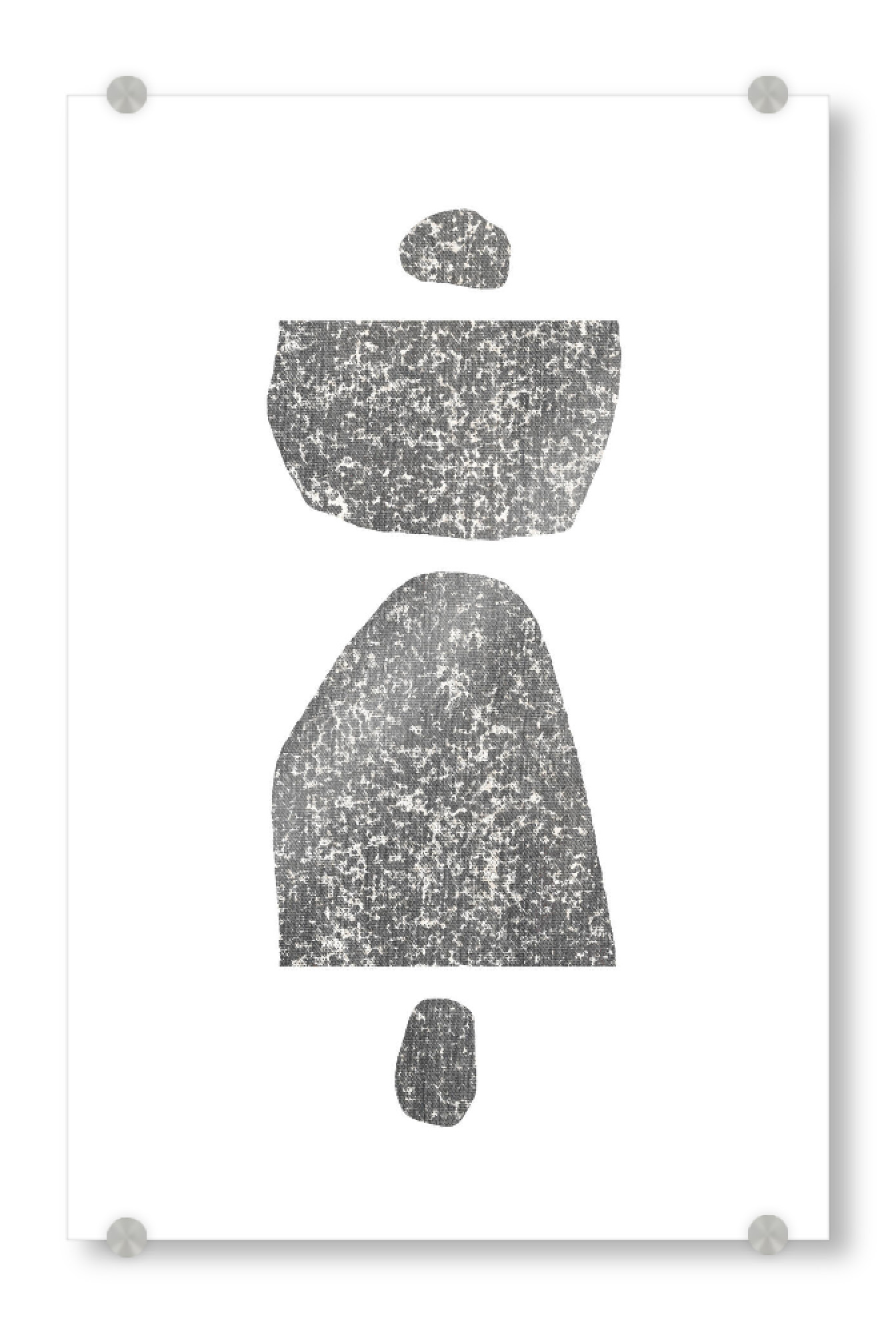 Acrylglasbild "Textured Shapes" artboxONE - Abstrakt,Geometrie