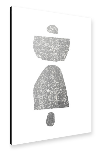Alu-Dibond "Textured Shapes" 30x20 cm artboxONE