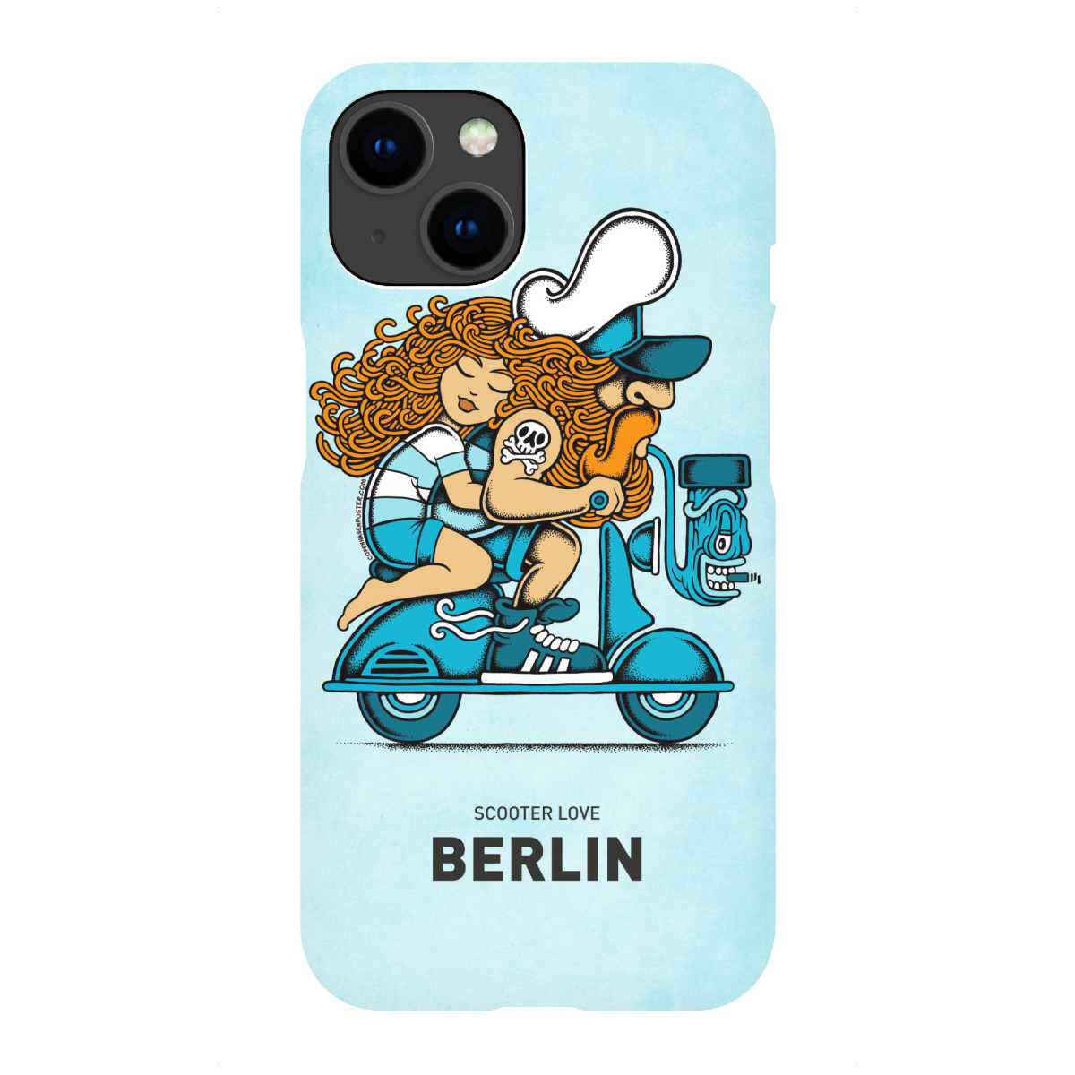 iPhone "Berlin Scooter Love" Premium-Case Handyhülle artboxONE