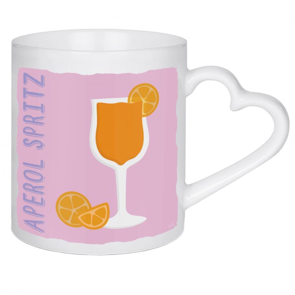 Herztasse "Pop Aperol" artboxONE - Menschen,Essen & Trinken / Alkohol - Aperol spritz,Alkohol,Getränke,Cocktail