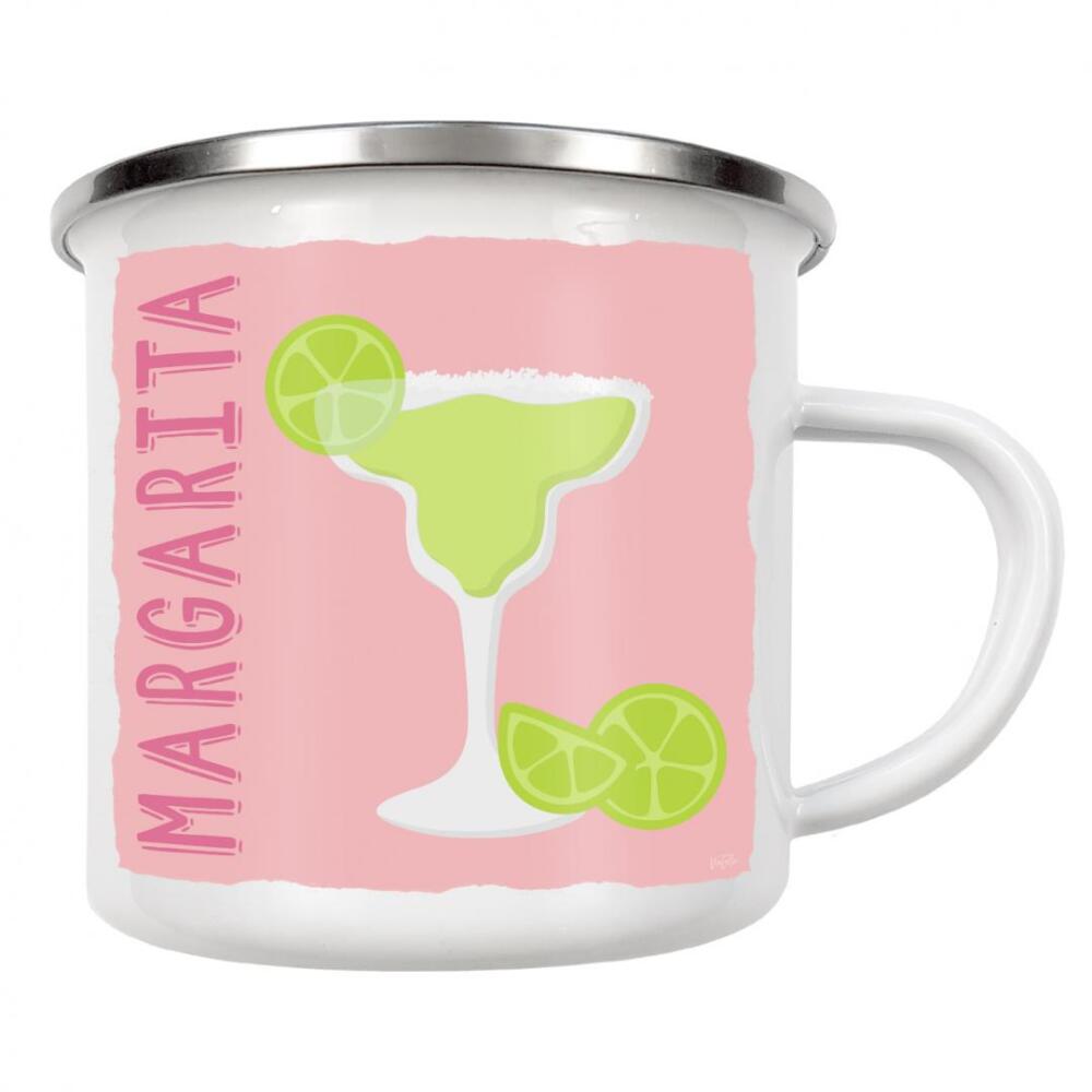 Emaille Tasse "Pop Margarita" artboxONE - Menschen,Essen & Trinken / Alkohol - Margarita,Limette,Alkohol,Getränke,Cocktail