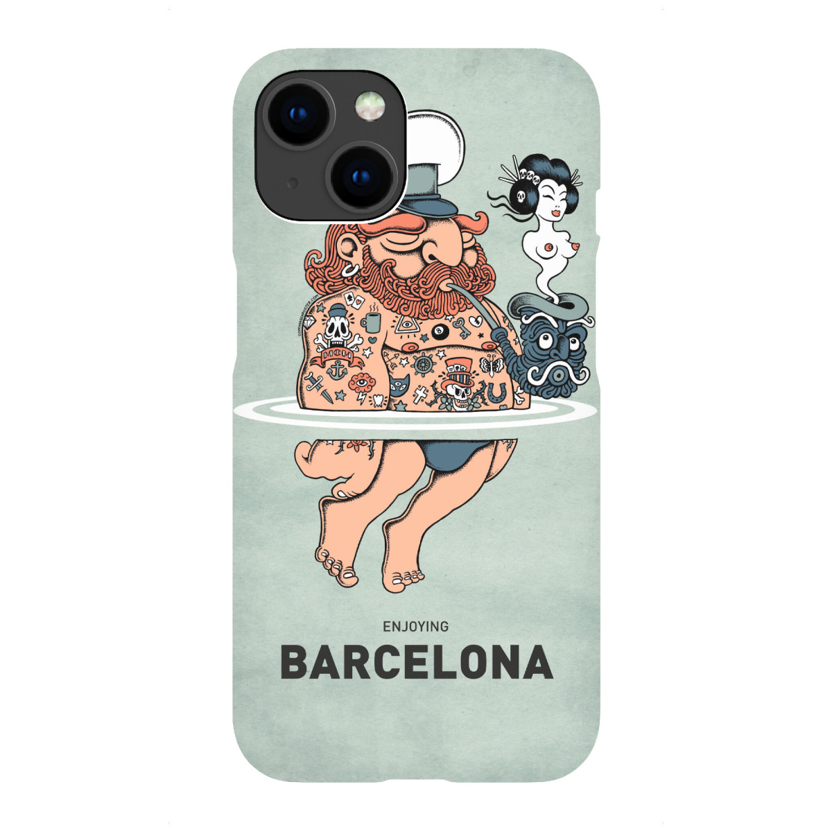 "Barcelona Summer Sailor"für iPhone - Premium-Case Handyhülle artboxONE