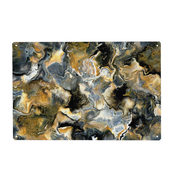Holzbild "Kaysymoon Mocca" artboxONE - Abstrakt,Marmor,Galaxy - Marmor,Abstrakt,Galaxy,Farbenfroh,Modern,Abstract,Galaxie,Marble,Colorful,Bunt