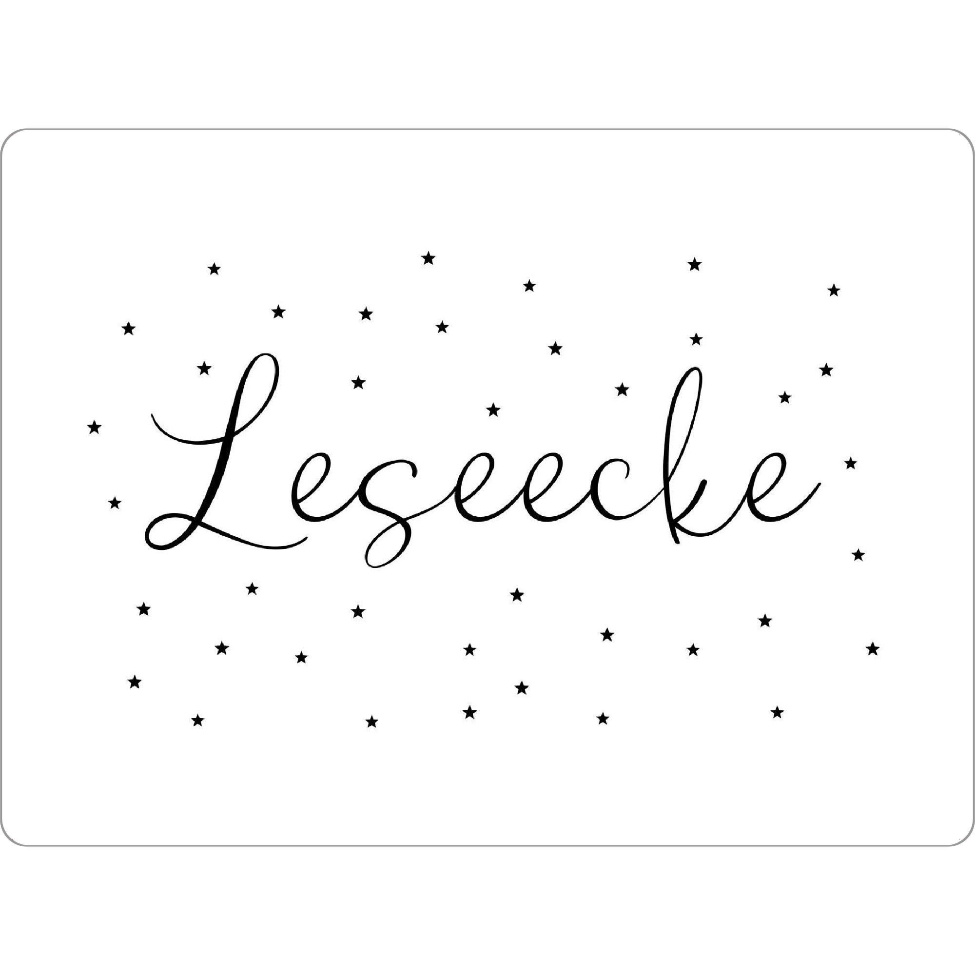 Tischset "Leseecke" artboxONE - Typografie,Für Kinder