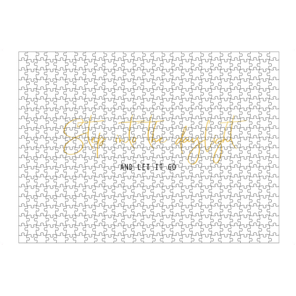 artboxONE Puzzle "Step into the daylight" artboxONE - Typografie,Liebe,Festivals