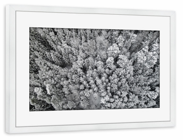 Poster mit Rahmen weiß "Winter tale" artboxONE - Natur,Reise,Weihnachten