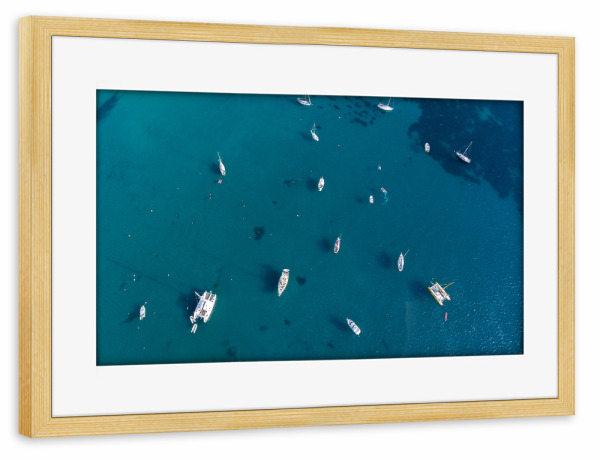 Poster mit Rahmen kiefer "Sea port" artboxONE - Natur,Reise,Reise / Strand und Meer