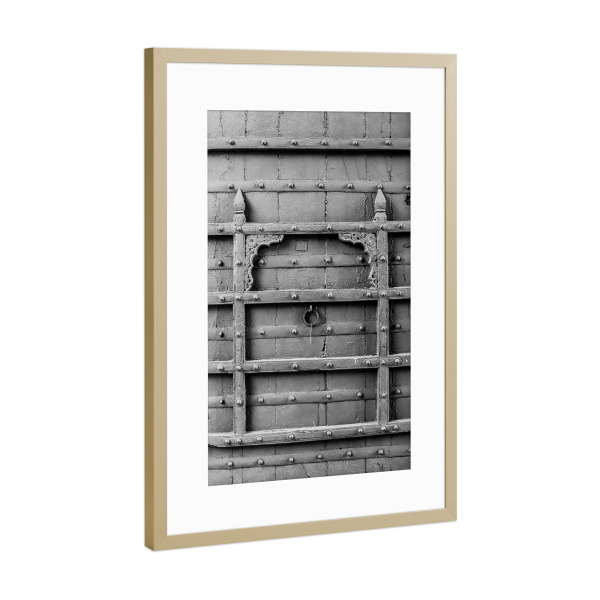 Poster mit Rahmen Gold "Gateway Door" artboxONE - Reise,Architektur