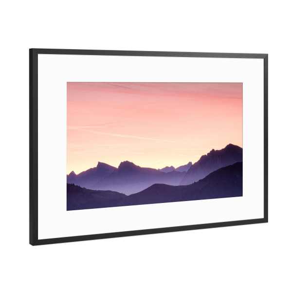 Poster mit Rahmen Schwarz (Metallic) "Early Bird" artboxONE - Natur,Reise