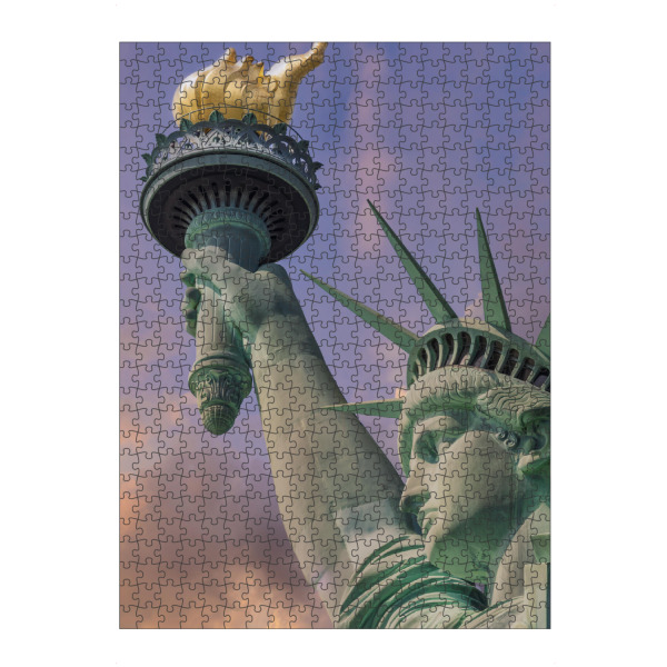 Puzzle Ravensburger "Freiheitsstatue Sonnenuntergang" artboxONE - Städte,Städte / New York,Architektur