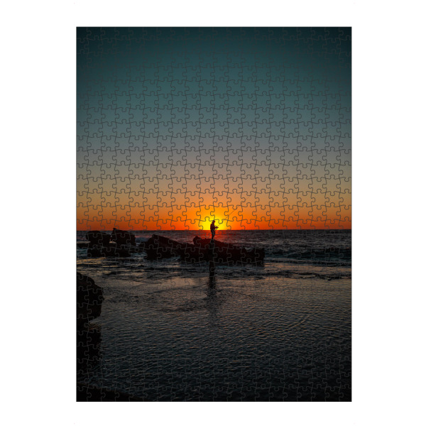 Puzzle Ravensburger "Fisherman in the Sunset" artboxONE - Natur,Menschen,Reise / Strand und Meer,Sport,Männer