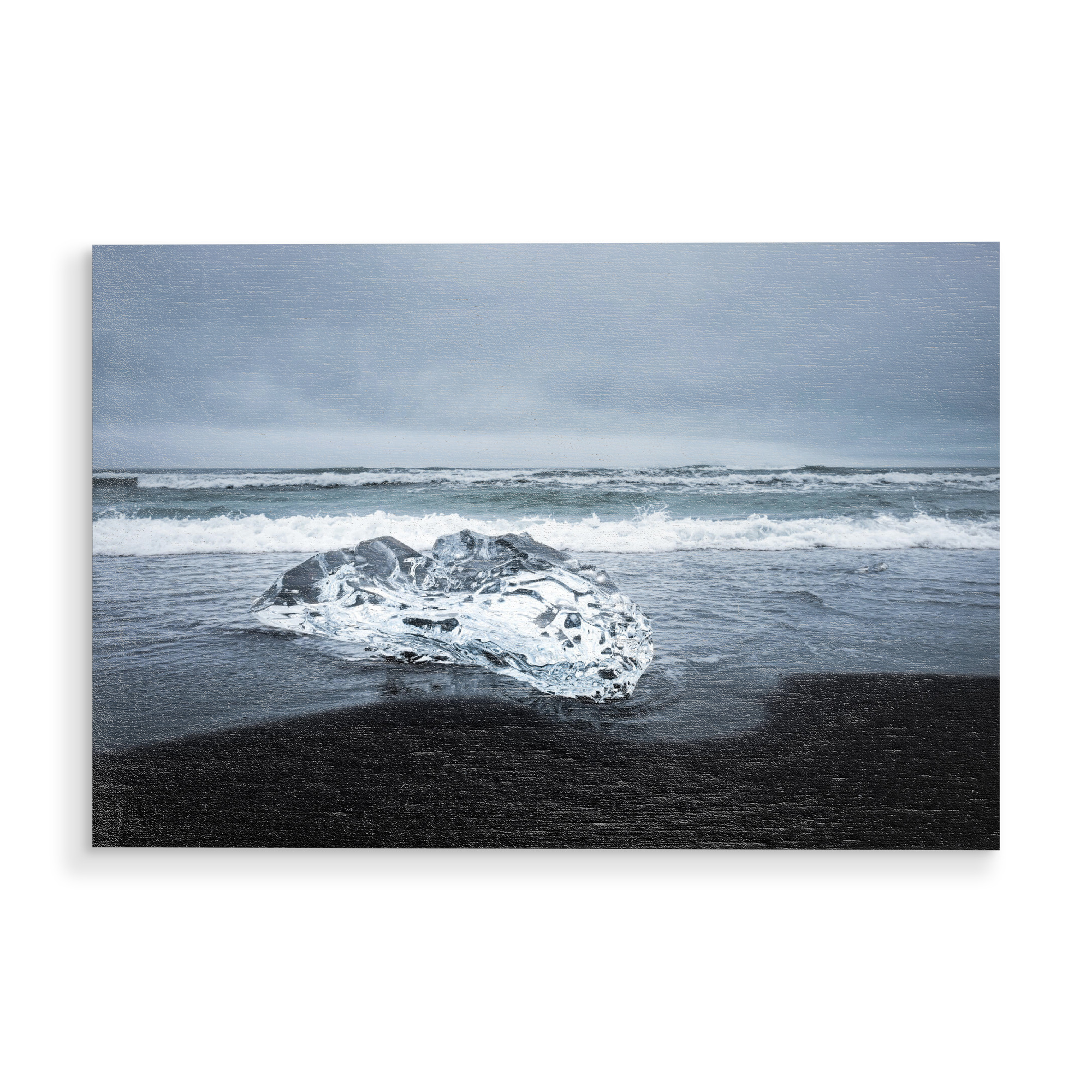 Holzbild "Eisdiamant am Meer" artboxONE - Natur,Reise,Abstrakt