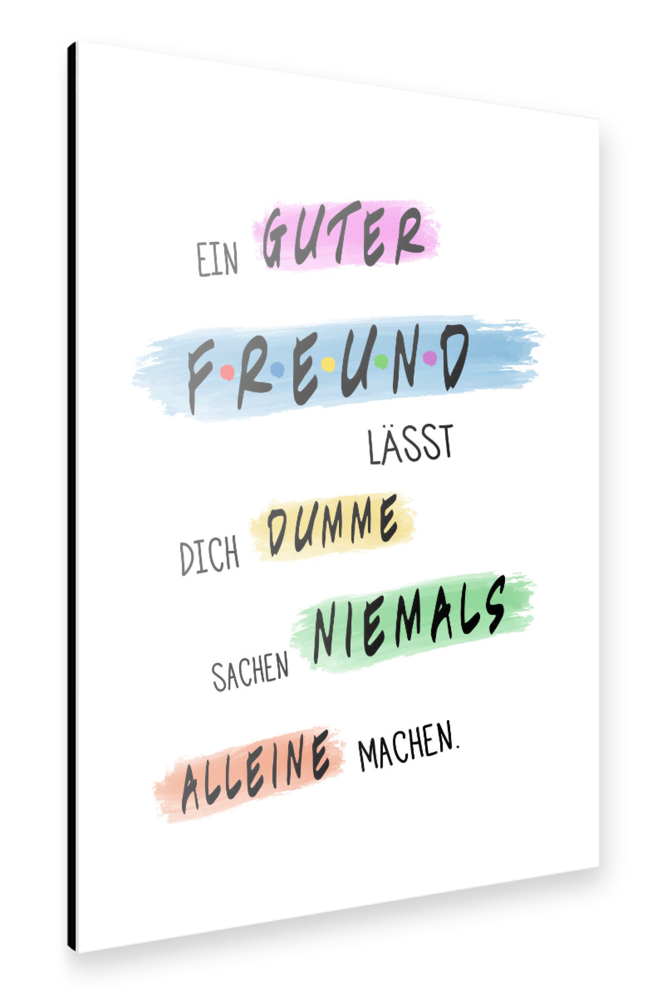 Alu-Dibond "Ein guter Freund" 75x50 cm artboxONE