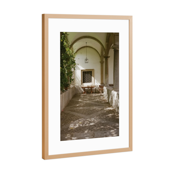 Poster mit Rahmen Kupfer "Villa in Spain" artboxONE - Reise,Floral,Architektur,Reise / Länder