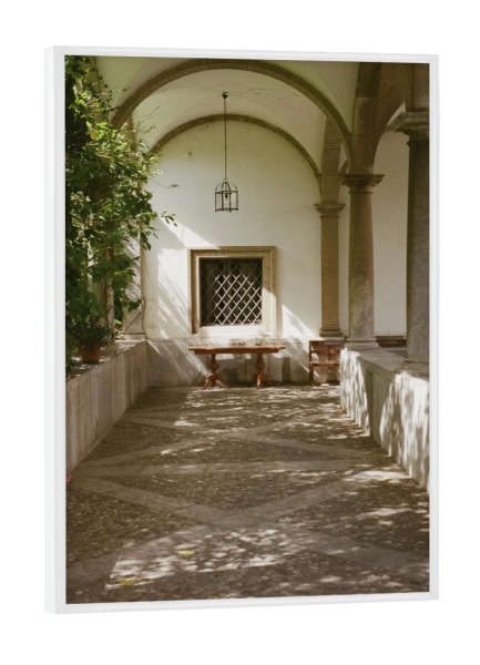 Poster mit weißem Rahmen "Villa in Spain" artboxONE - Reise,Floral,Architektur,Reise / Länder