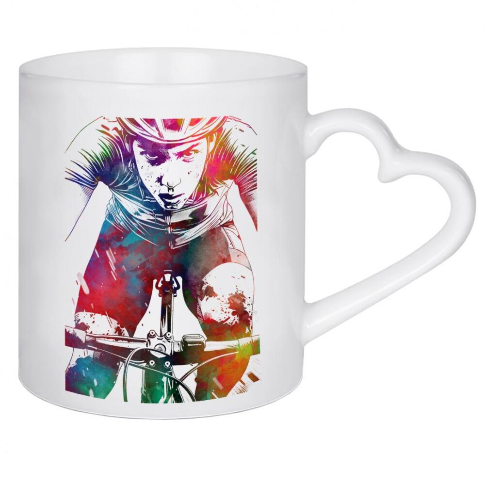 Herztasse "Fahrradsport Sport M" artboxONE - Sport,Sport / Sommerspiele - Fahrrad,Radfahren,Fahrrad,Biker,Radfahrer,Grafik