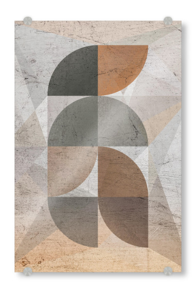 Acrylglasbild "Semi Circles" artboxONE - Abstrakt,Geometrie