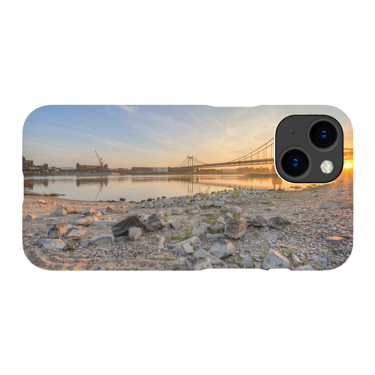 "Krefeld-Uerdinger Brücke"für iPhone - Premium-Case Handyhülle artboxONE